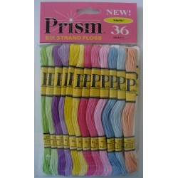 Prism Craft Thread - 36 Skeins Type Mouliné  - Pastel Colors